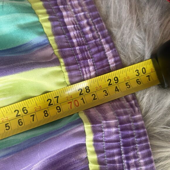 TEDDI Jack Sz M Full Zip Colorful Lightweight Watercolor Vintage 90s Casual Fun - Picture 7 of 8